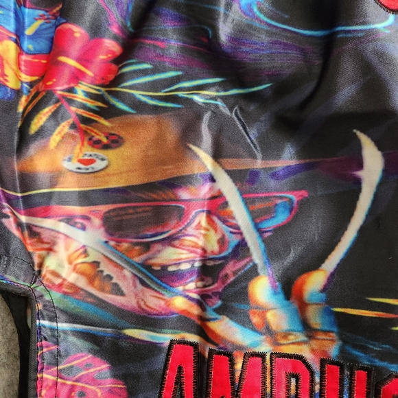 Ambush Muay Thai Shorts 3XL Horror Freddy Jason Scream Art Floral MMA Fighting - Picture 8 of 13